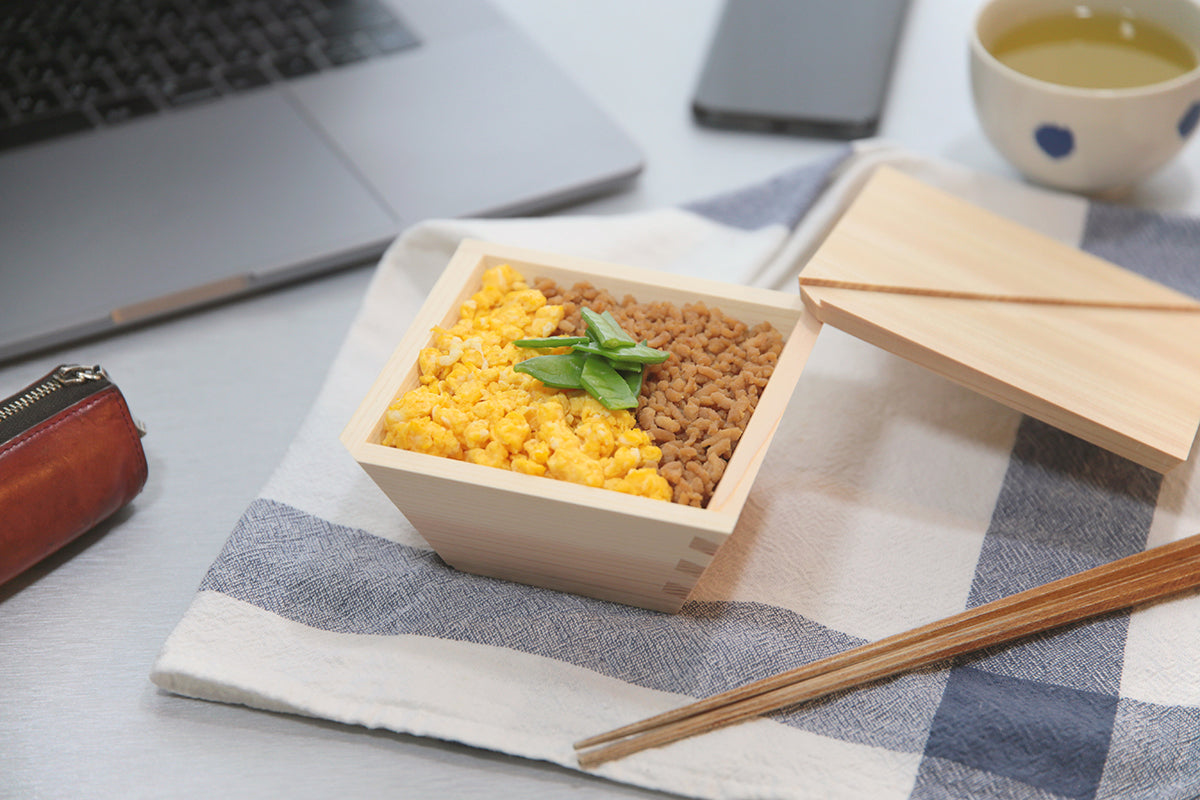 【国産ひのき】木製の冷凍ご飯容器 枡のおひつ COBITSU