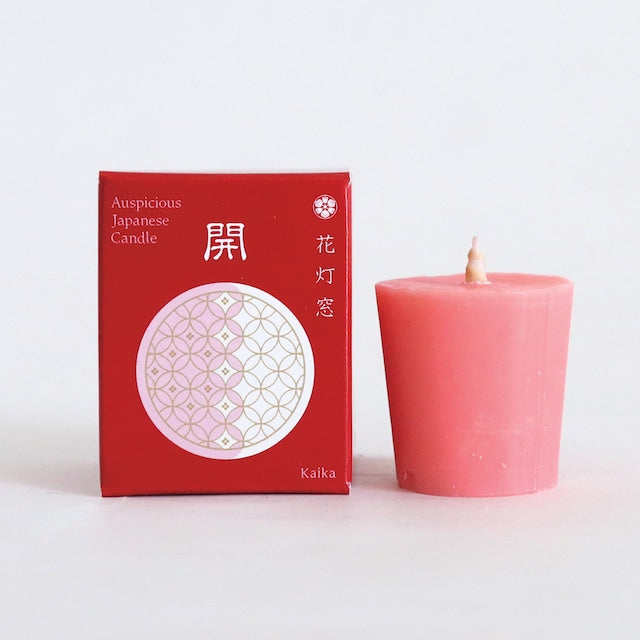 アロマ 和ろうそく「花灯窓 開」