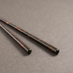 桐箱入り 若狭塗箸 燦花 青 23cm 食洗機対応