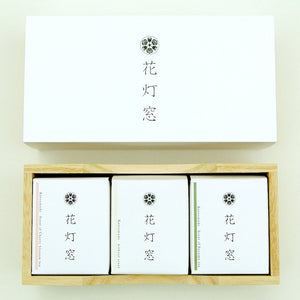 アロマ　和蝋燭「花灯窓」 ３個セット