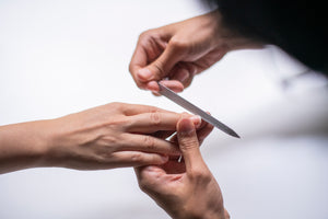 YOSHIDA YASURI Nail File Color: Matte Silver/Matte Black *2TYPE