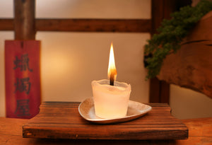 アロマ　和蝋燭「花灯窓」 ３個セット