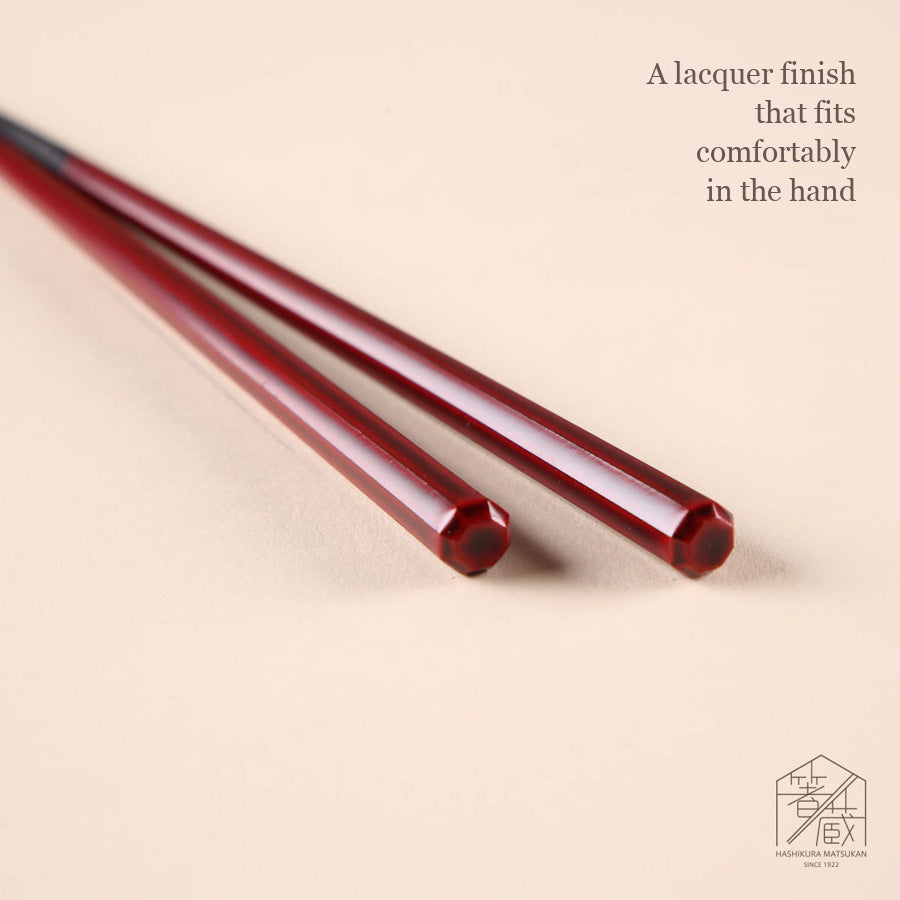 Ebony Octagonal Lacquered, 21.5 cm, in a Sleeve Box