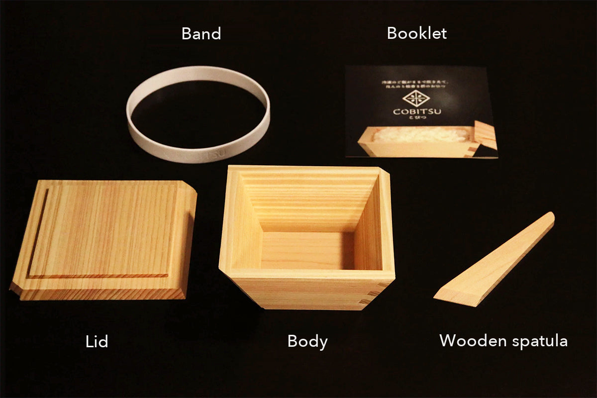 [Domestic Japanese Hinoki] Wooden Freezer Rice Container – Masu Ohitsu COBITSU