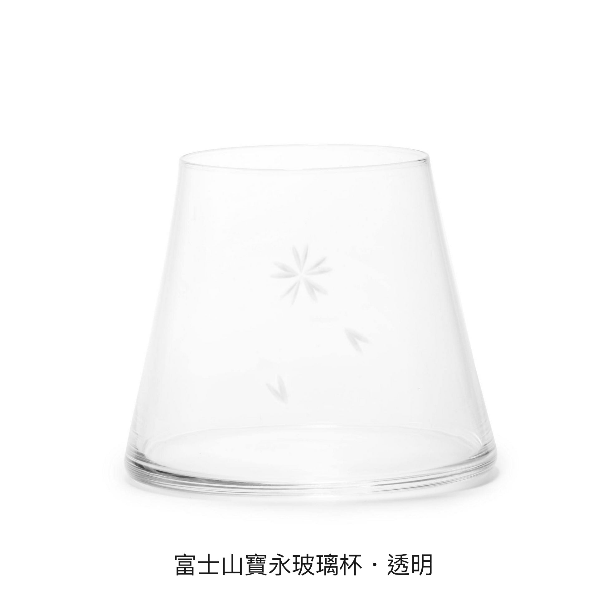 富士山 寶永玻璃杯